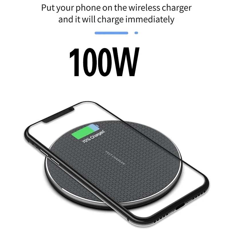 Cargador inalámbrico de 200W, almohadilla de carga súper rápida para iPhone 14, 13, 12, 15, Xs Max, X, XR Plus, Ulefone, Doogee, Samsung Note 9,