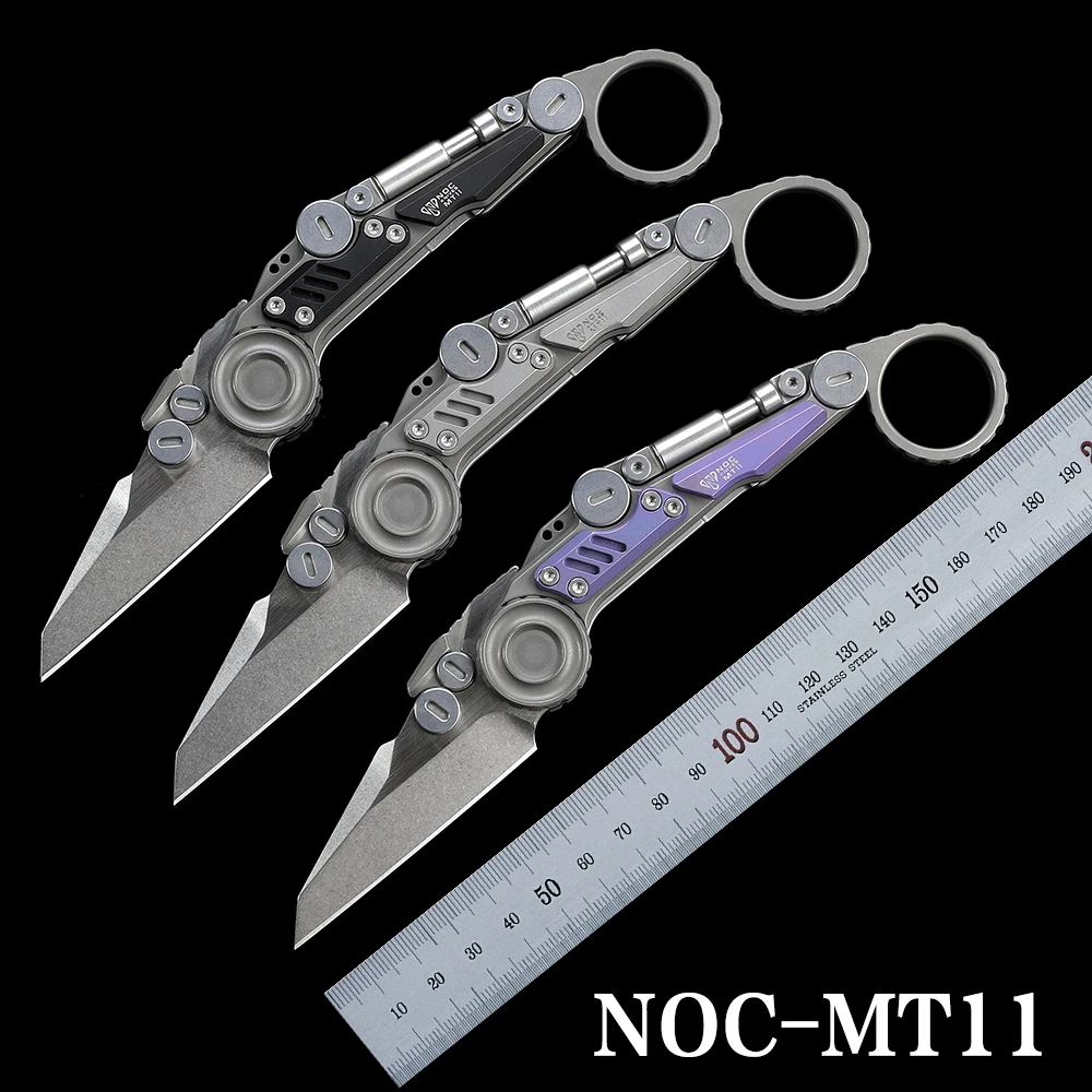 

NOC Knife MT11 Folding Knife M390 Blade Titanium Alloy Handle Outdoor Camping Hunting Knife Self Defense Tools