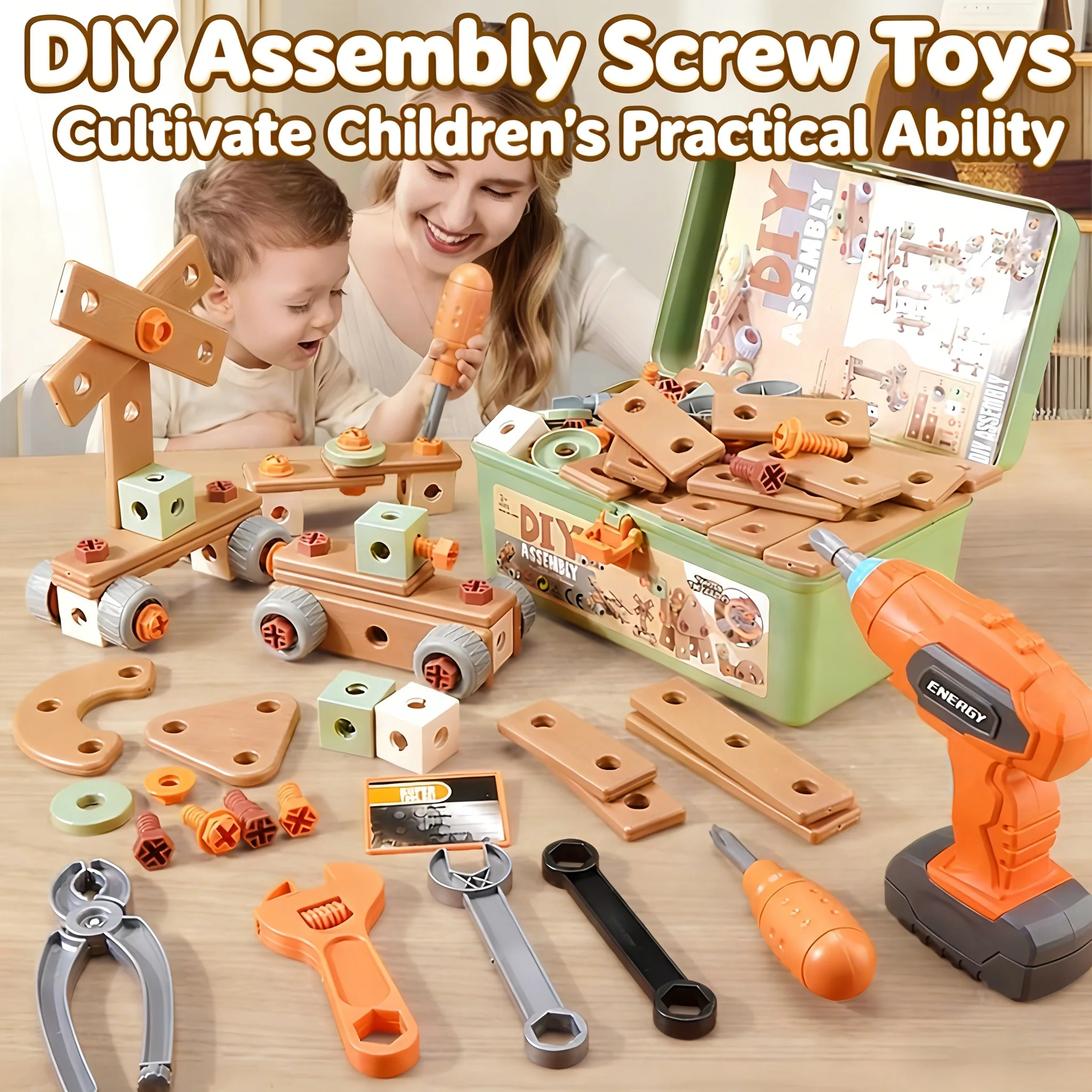 ruihe-children's-toy-assembly-gift-educational-screwdriver-tool-kit-for-boys-and-girls-birthday-gift-dismantling-and-reassembly