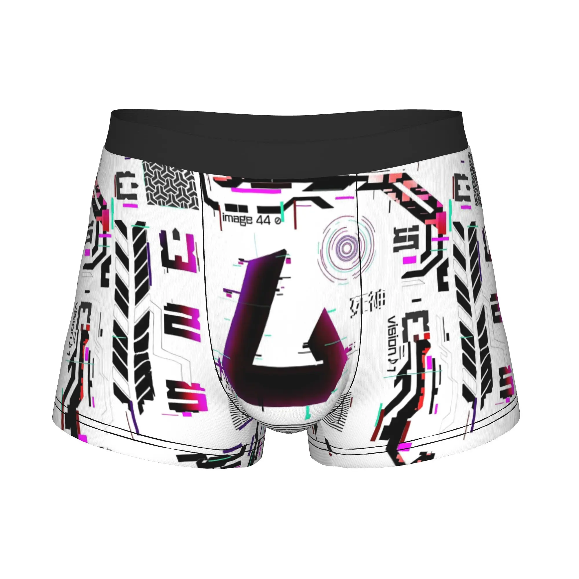C-Cyberpunks Techwear  Boxer Shorts For Men 3D Printed Glitch Circuit Board Underwear Panties Briefs Breathable Underpants