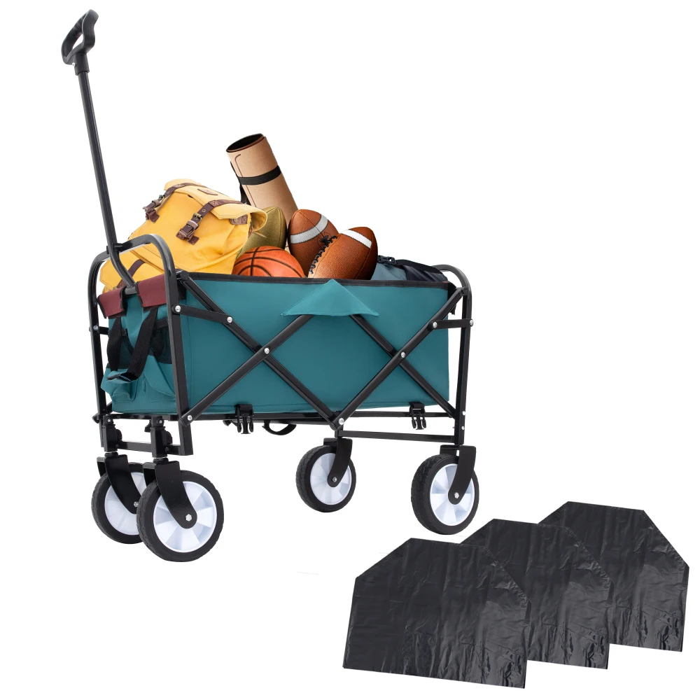 

Minimeetall Multi-use Bag Collapsible Foldable Wagon Cart Beach Wagon Heavy Duty Utility Cart Utility Wagon Grocery Cart