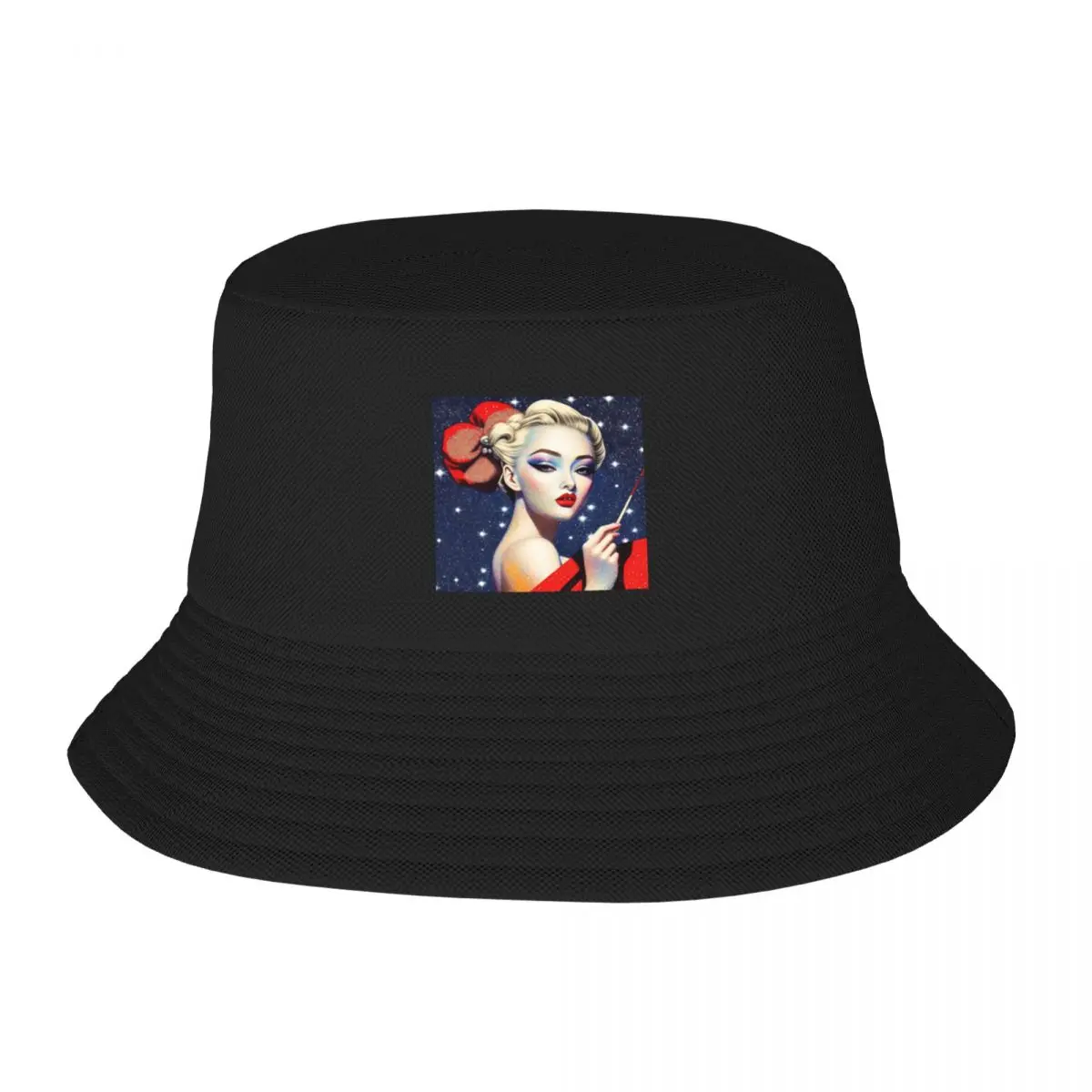 

Christmas fashion print Bucket Hat Dropshipping sun hat Sunscreen boonie hats Baseball Cap Men Women's