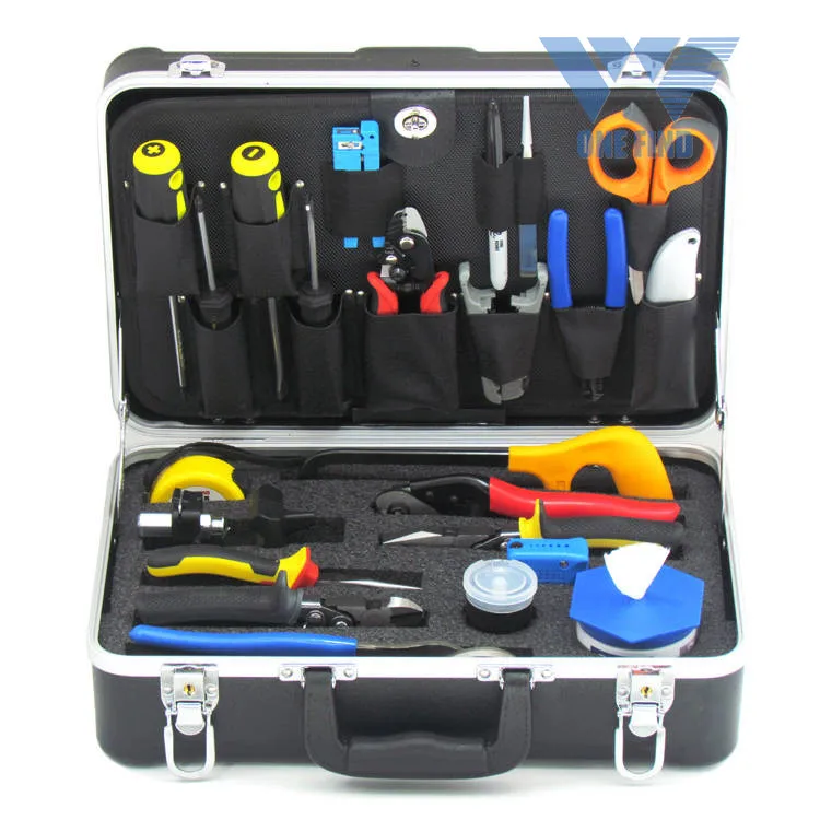 24-in-1 Optical Fiber Fusion Splicing Tool Kit for Network Termination and Maintenance