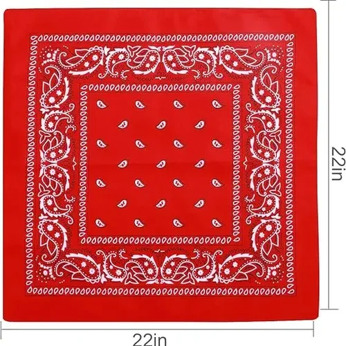 보헤미안 프린트 반다나 페이즐리 패턴 머리띠, 힙합 스카프, 야외 유니섹스 머리띠, 손목 랩, 얼굴 마스크 손수건 