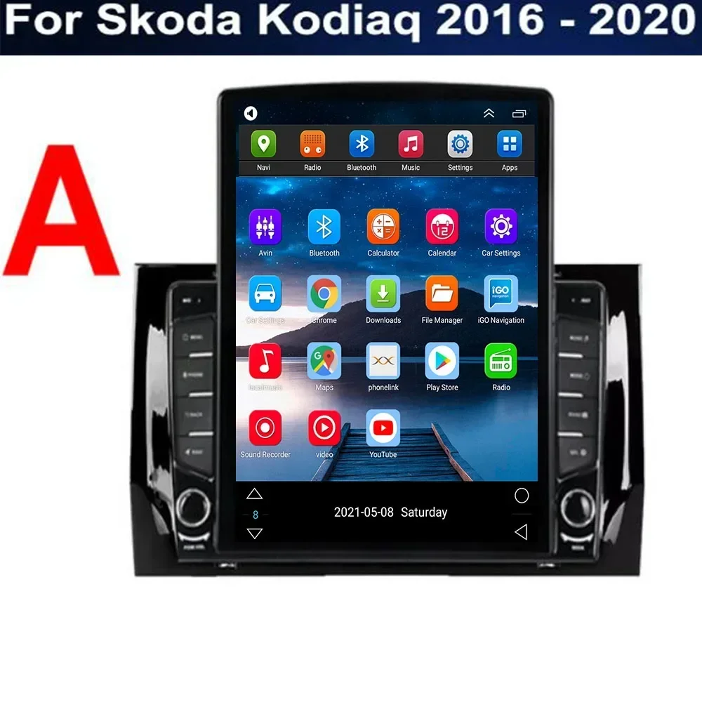 Für Tesla Stil 2 Din Android 13 Auto Radio Für Skoda Kodiaq 2016-2035 Multimedia Video Player GPS Stereo carplay DSP RDS Kamera