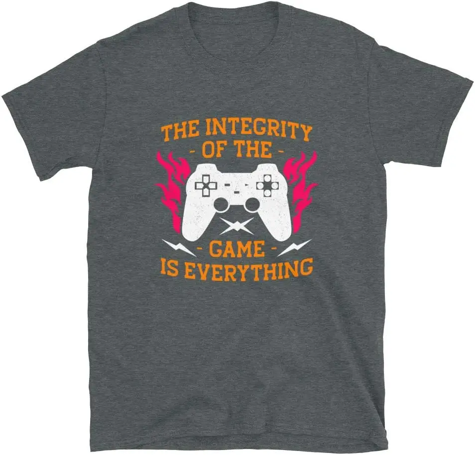 Game integrity Fun player slogan Unisex T-shirt, short summer T-shirt casual cotton new arrival fashion couple