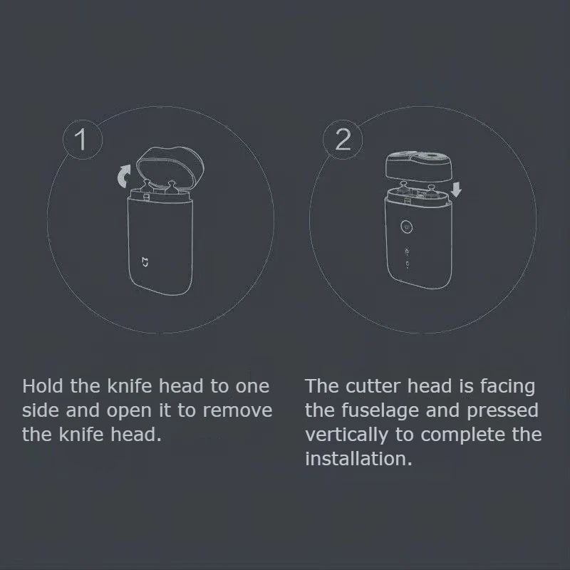 Replacement Shaver Head Suitable for Xiaomi Mijia Electric Shaver S100 Blades Dual Ring Floating System image 3