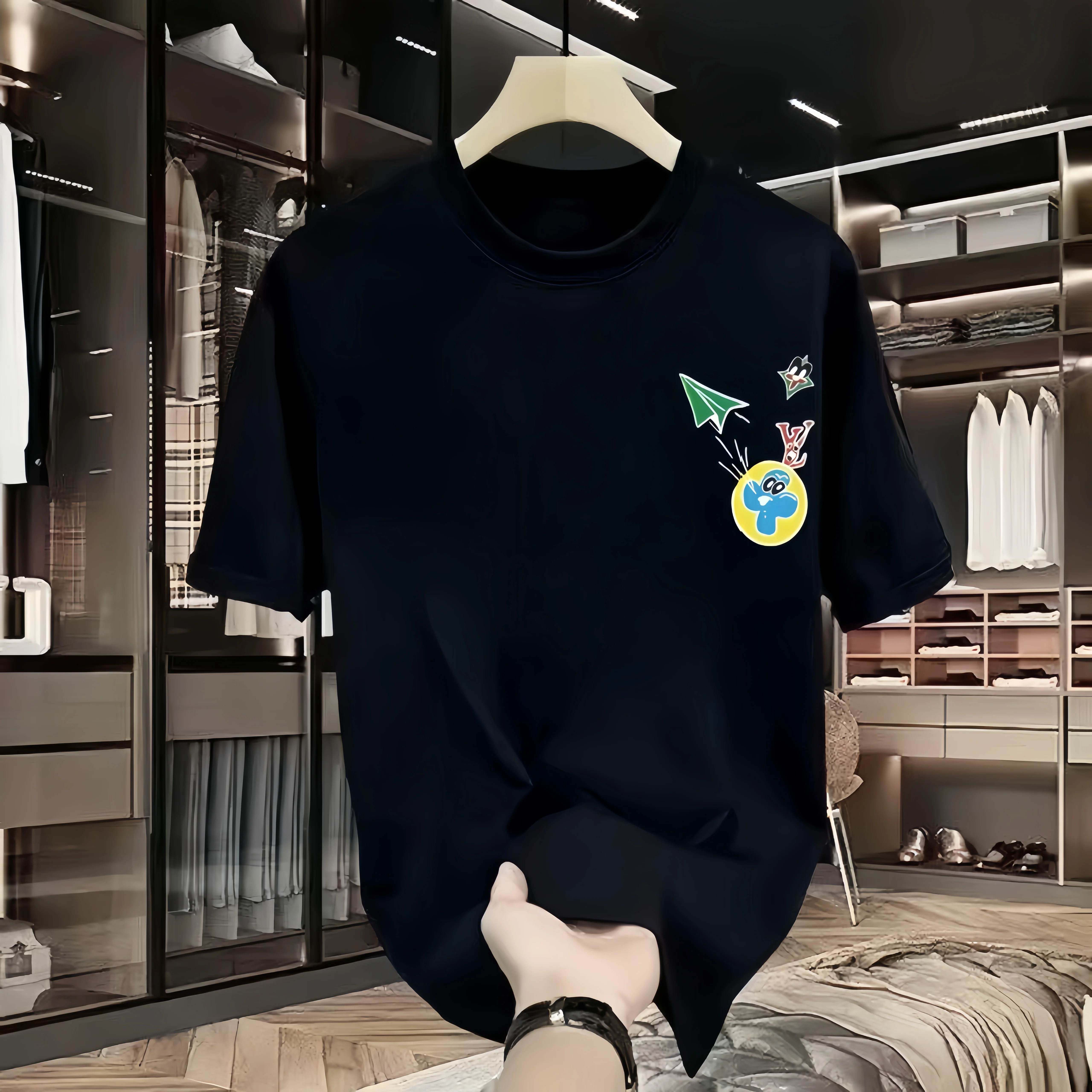 T-shirt unisexe en pur coton, de haute qualité, de luxe, ample et confortable, nouvelle mode de rue, offre spéciale d'été, 2026