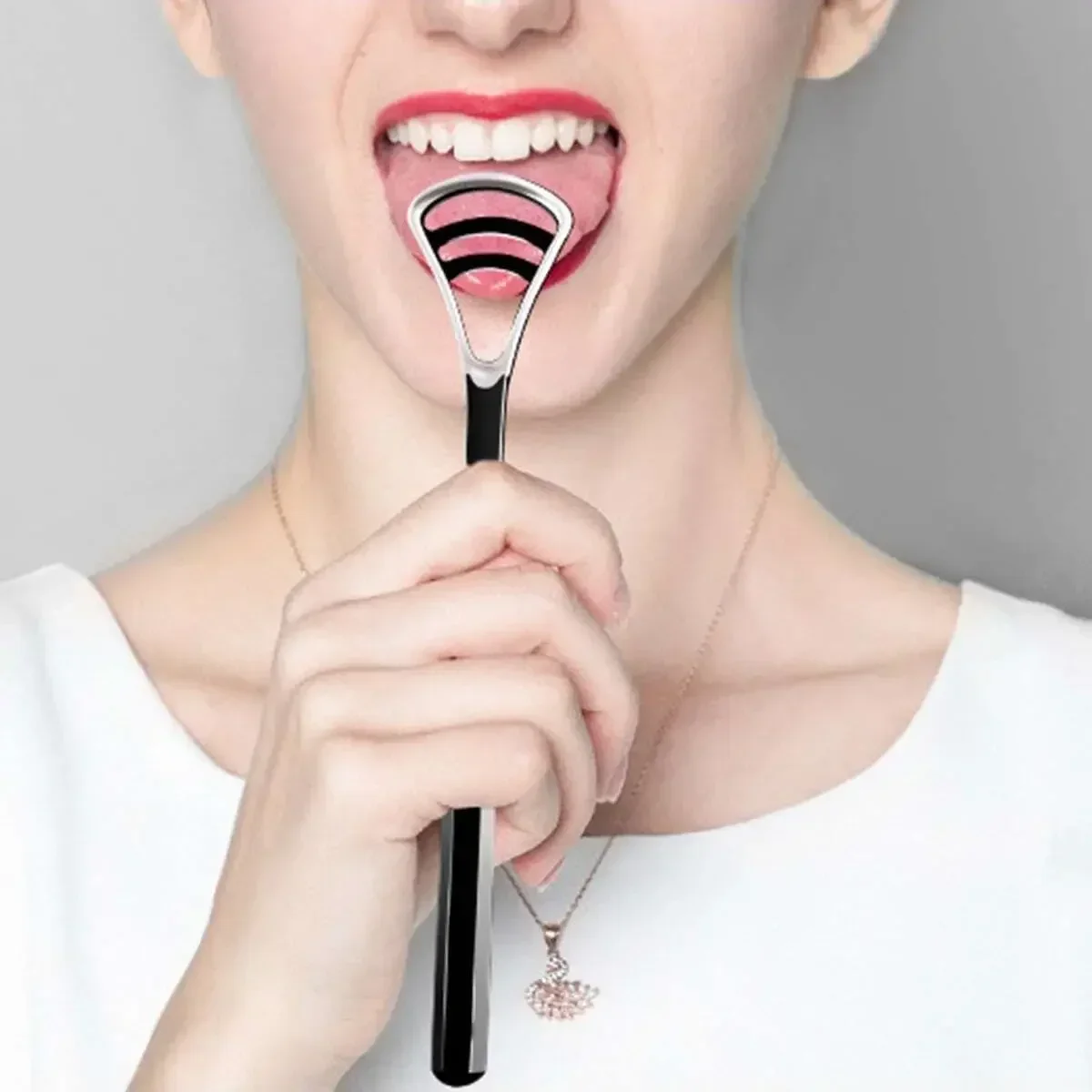 

1pc-Tongue Scraper Tongue Coating Cleaner Tongue Scraper To Eliminate Bad Breath Thick and White Tongue Coating Oral Care