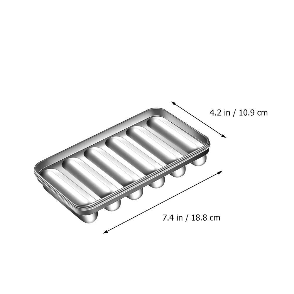 Bratwurst Pans Sausage Mold DIY Hot Dog Roast Making Ham Baby Food Machine Silver Household Child