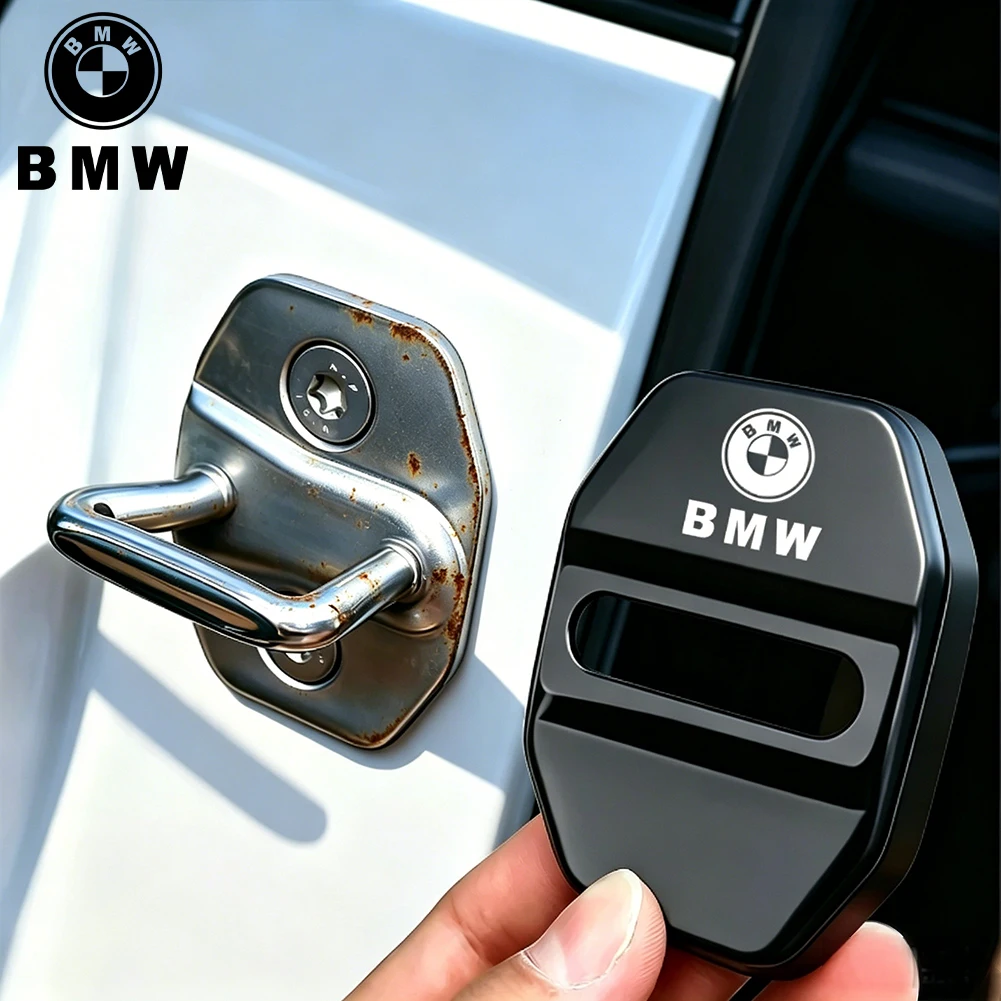 bmw-g80-g06-g07-g42-g14-g15-車のステンレス鋼ドアロック衝突防止衝撃吸収バッファダンパーステッカーアクセサリー