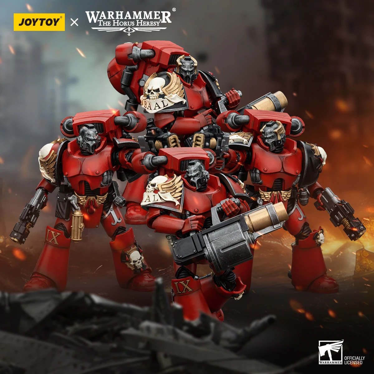 

[предварительный заказ] Joytoy 1/18 Warhammer "The Horus Heresy" Blood Angels Angel's Tears Squad Erelim с Volkite Serpentas Anime