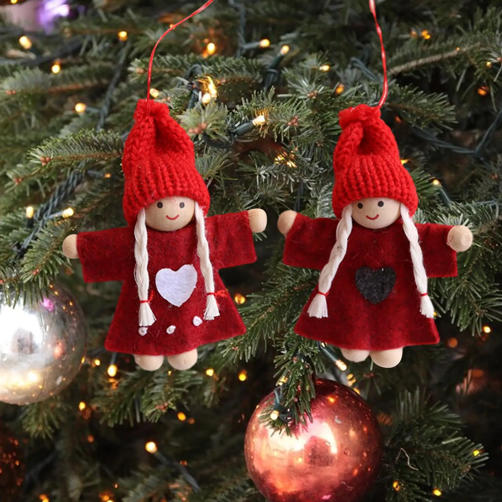 Christmas Tree Snowman Dolls Ornament Christmas Gift for Party Porch Bedroom