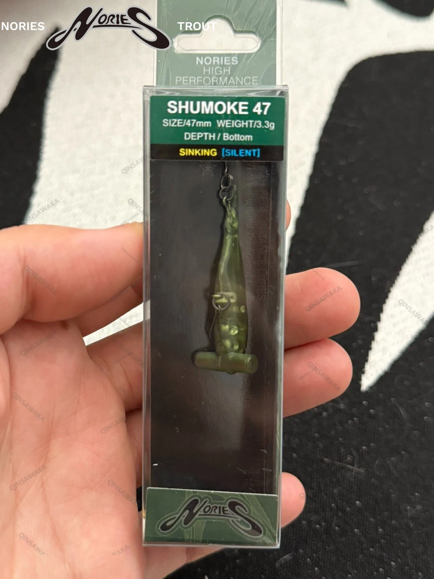 Original Japan NORIES SHUMOKE47 47mm 3.3g Hammer head Trout Lure