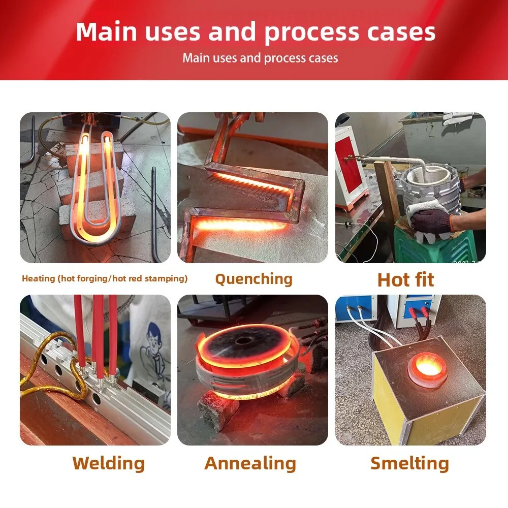 Forno di fusione per apparecchiature di riscaldamento a induzione a media frequenza Riscaldatore per tempra di metalli multifunzionale in acciaio inossidabile