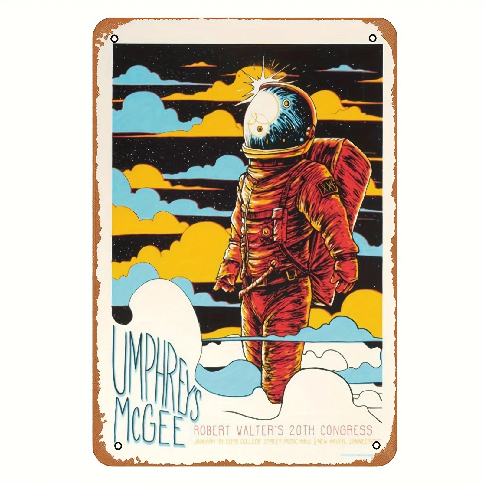 Umphrey's McGee New Haven 2019 (Show Edition) Concert Posters Vintage Metal Tin Sign The for Bars, Restaurants, Cafes Pubs Decor