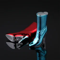 Creative Butane Gas Inflation Lighter Ladies Boots New High-heeled Shoes Red Flame Lighters Women's Smoking Gift