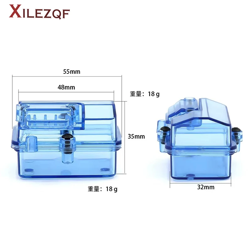 XILEZQF Waterproof Receiver Box for RC Car Remote Control Compatible with TRX4 HSP D90 D110 Axial SCX10 90046 Crawlers Model Shi