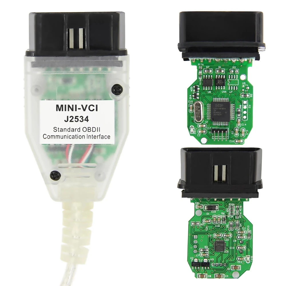 Kabel MINIVCI Mini Vci do Toyota TIS Techstream 18.00.008 12.20.024 FTDI do skanera samochodowego J2534 OBD OBD2 Kabel diagnostyczny