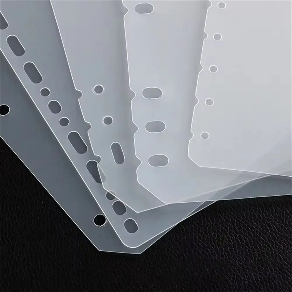 10Pcs A4 A5 A6 A7 Notebook Divider Stationery Accessories Matte Inner Paper Separator Universal PP Binder Organizer Baffle