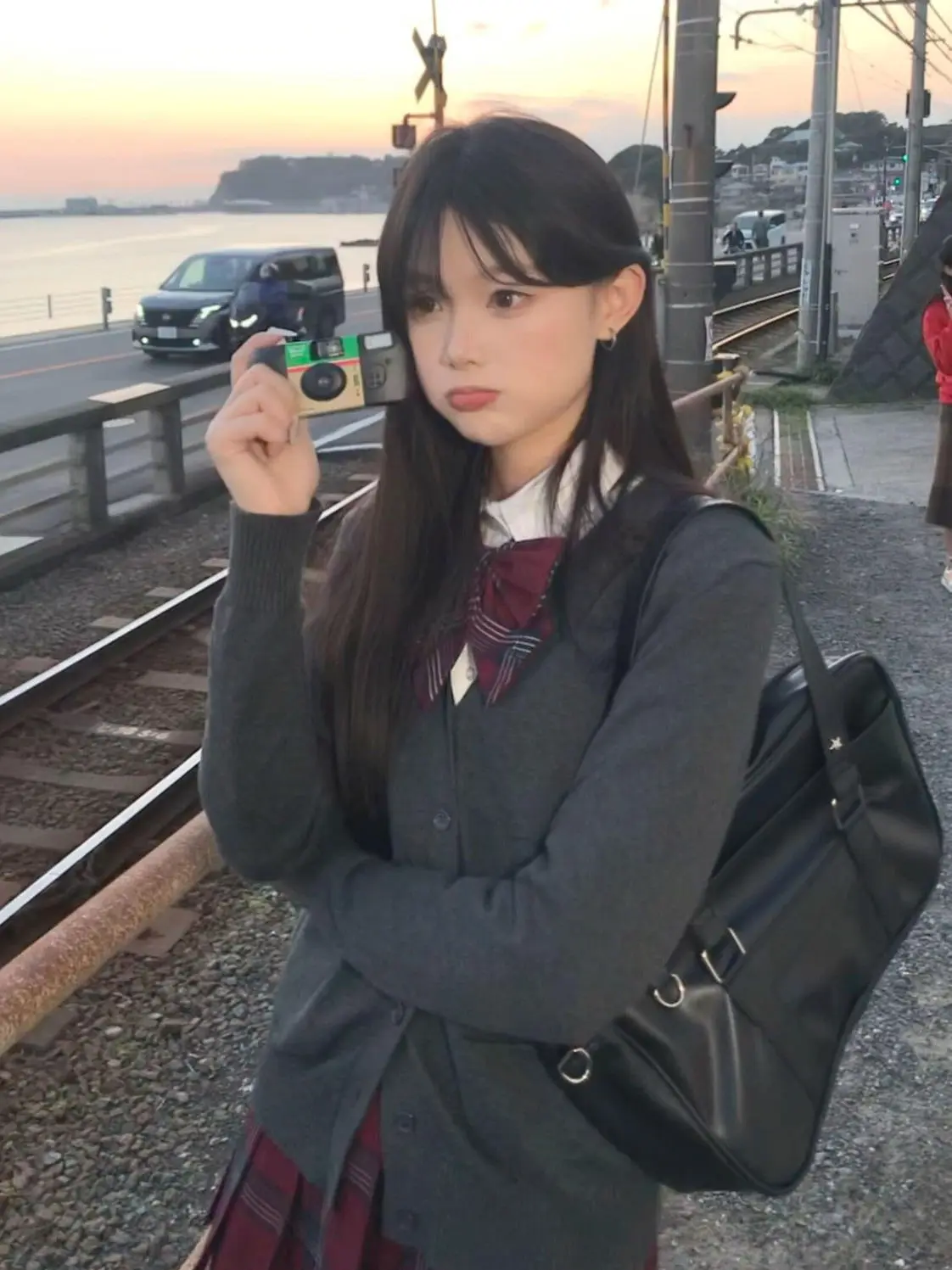 

College Sle Japanese JK orm Knitted Open Cardigan Sweater Color Women's Long Sve Outerwear Autumn Winter New A...