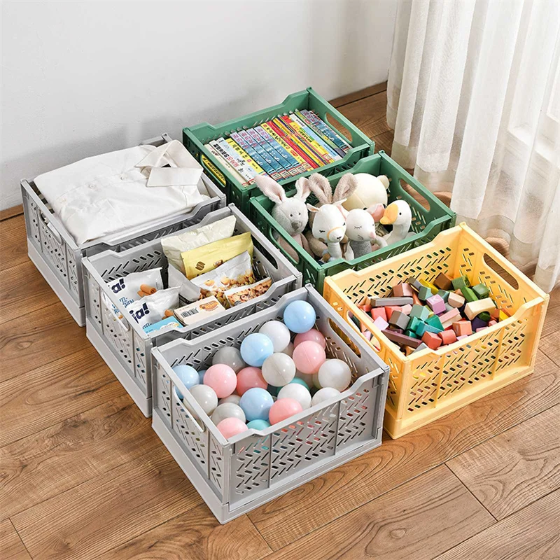 Large Capacity Outdoor Storage Box Snacks Home Toys Fruits And Vegetables Storage Box Storage Rack Folding Storage Basket