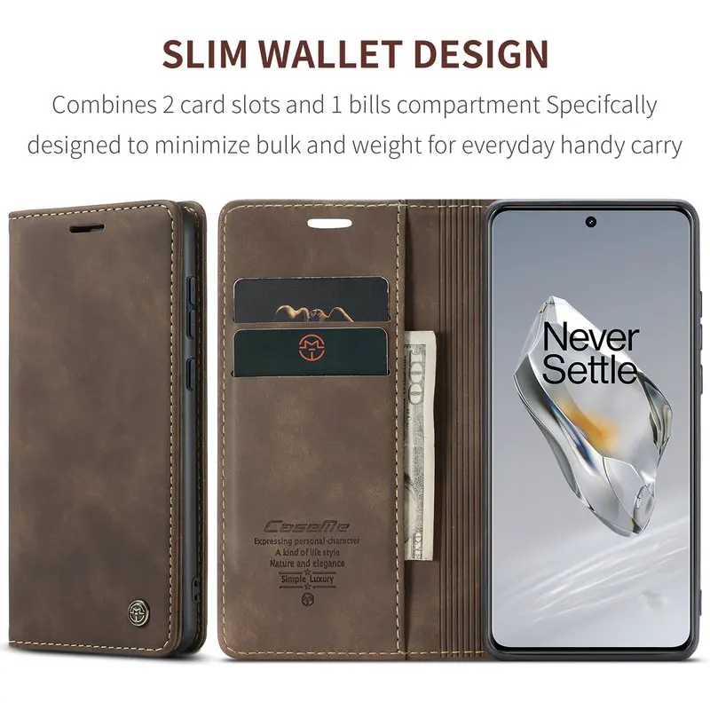 For Funda OnePlus 12 5G Leather Magnet Case Card Pouch Book Etui Oneplus 11 Case One Plus 8T 8 Pro 7 Oneplus12 11 Phone Cover