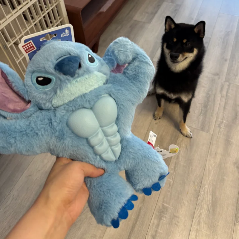 

In Stock Gigwi Stitch Pet Toys Limited Version Anime Figure Funny Teething Squeaky Durable Chew Enrichment Dog Toy Teaser Wand