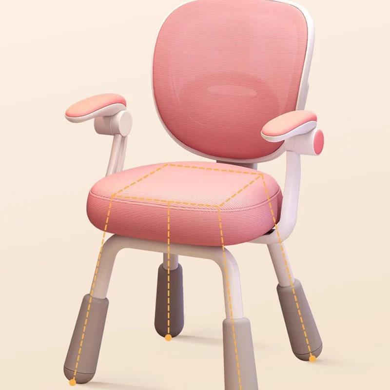 Design Chair Children Child Stool Room Furniture Safety Seats Designer Children's Baby Eating Study Auxiliary Growing Girl Kids