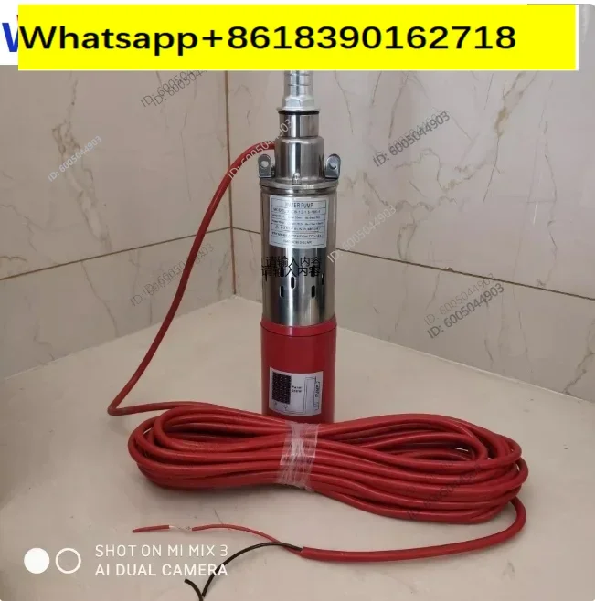 High Pressure Stainless Steel 48/60V DC Brush Deep Well Submersible Solar Water Pump Custom logo 1 hp Solar Water Pump
