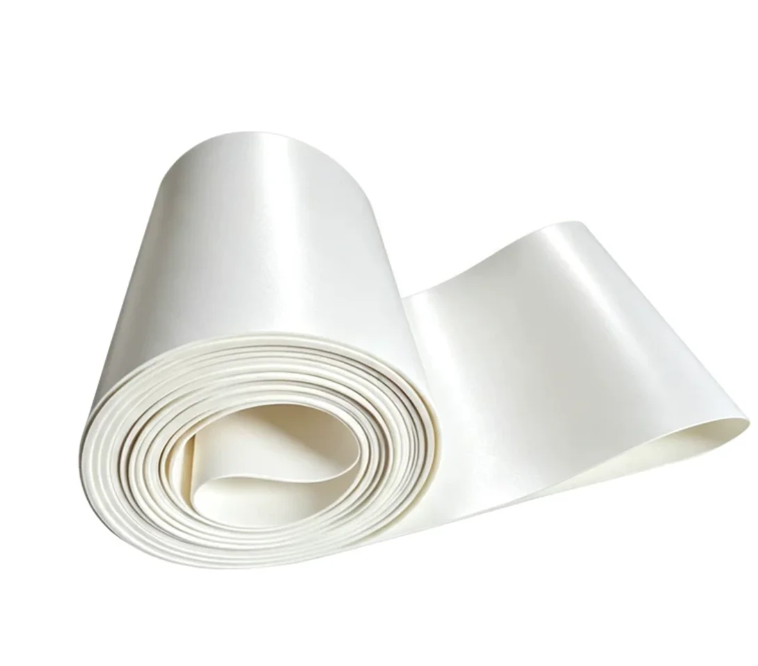 High-Temperature Resistant Belt – White Silicone Conveyor Belt for Food Drying Lines, Tunnel Ovens, and UV Processing Equipment
