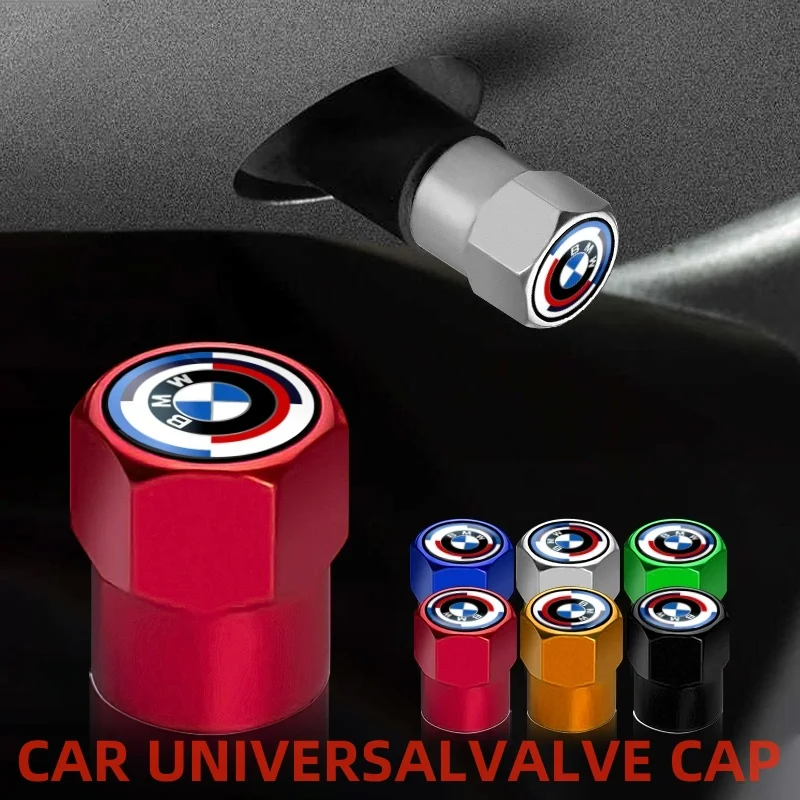 4pc car wheel tire metal valve cover Defender decorative For BMW 50th F20 F40 F22 F30 E90 F32 F10 F06 F07 F46 E60 Z4 G20 F15 F16