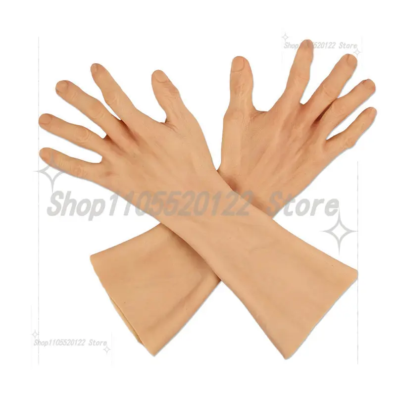 Silicone Simulation Soft Scar Cover Postoperative Prosthesis Adult Male Fake Gloves