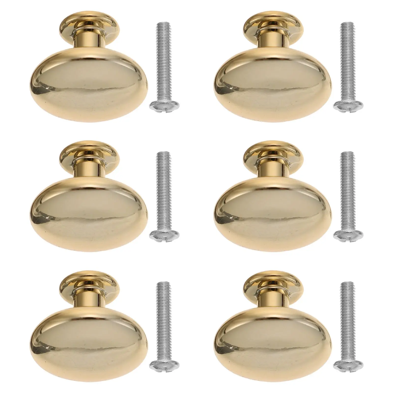 

6 Pcs Door Handle Alloy Door Handle Alloy Kitchen Drawer Handles Durable Compact Round Knob Hardware