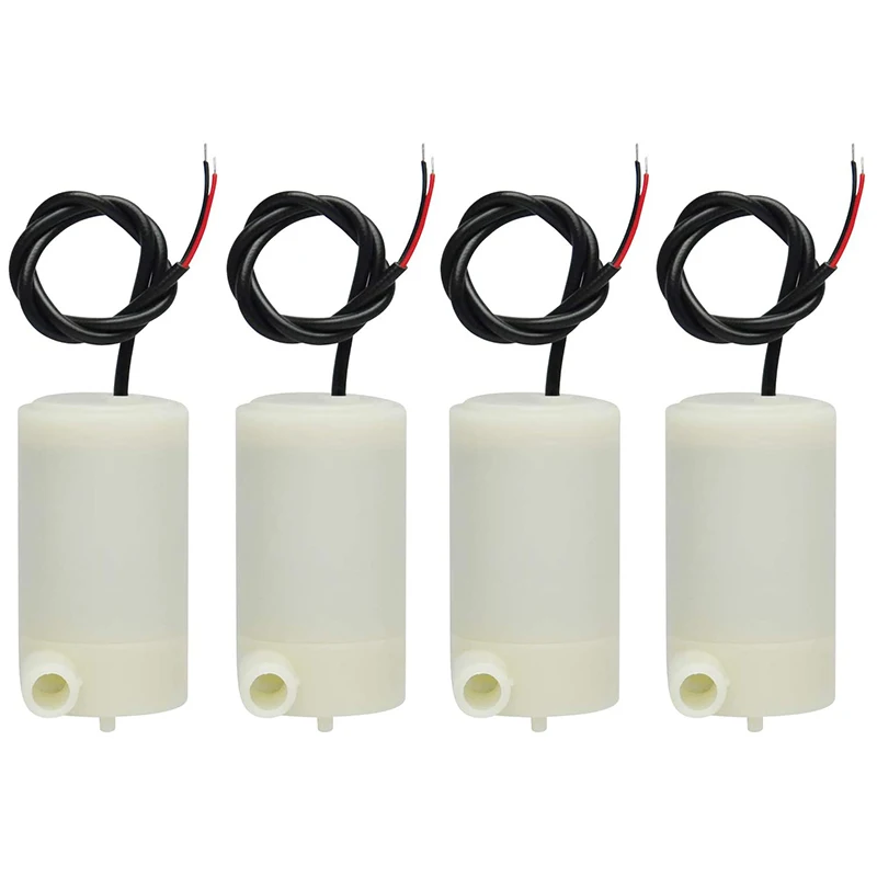 4 Pcs DC 3 V 5 V Micro-Submersible Mini Water Pump Fish Tanks Fountain Aquarium Set