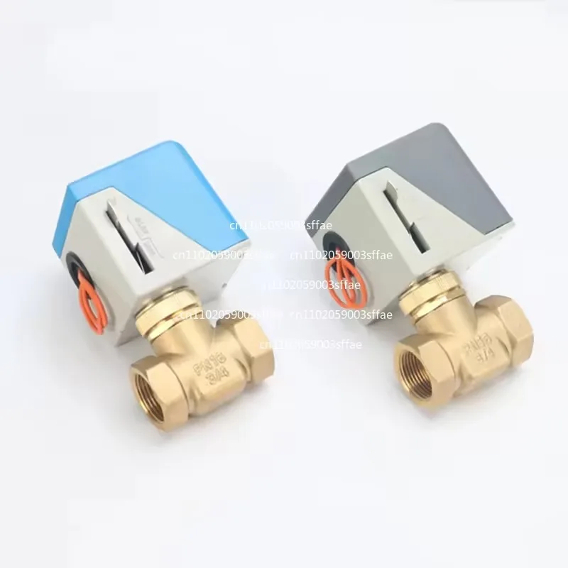 Electric two-way valve Central air conditioner fan coil two-way solenoid valve 6 points DN20