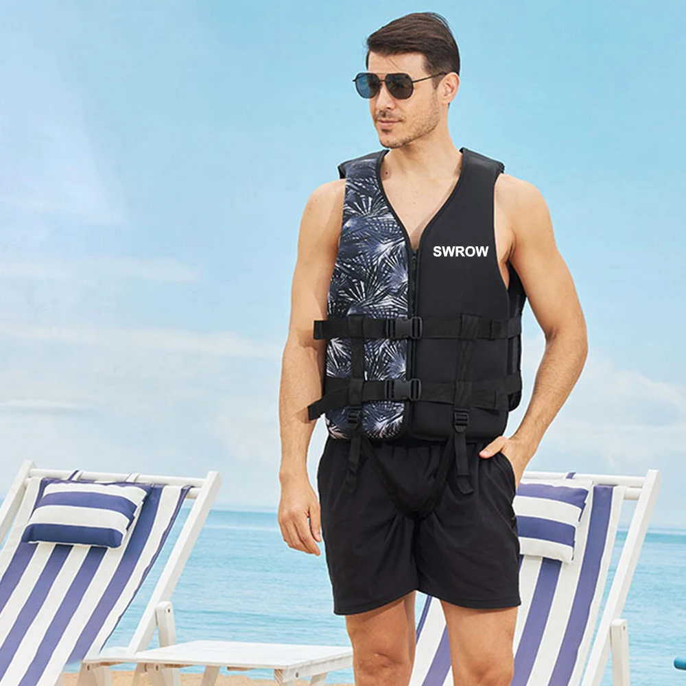 Nuovo giubbotto di salvataggio giubbotto di salvataggio di sicurezza in Neoprene sport acquatici pesca kayak canottaggio nuoto alla deriva gilet di sicurezza per bambini adulti