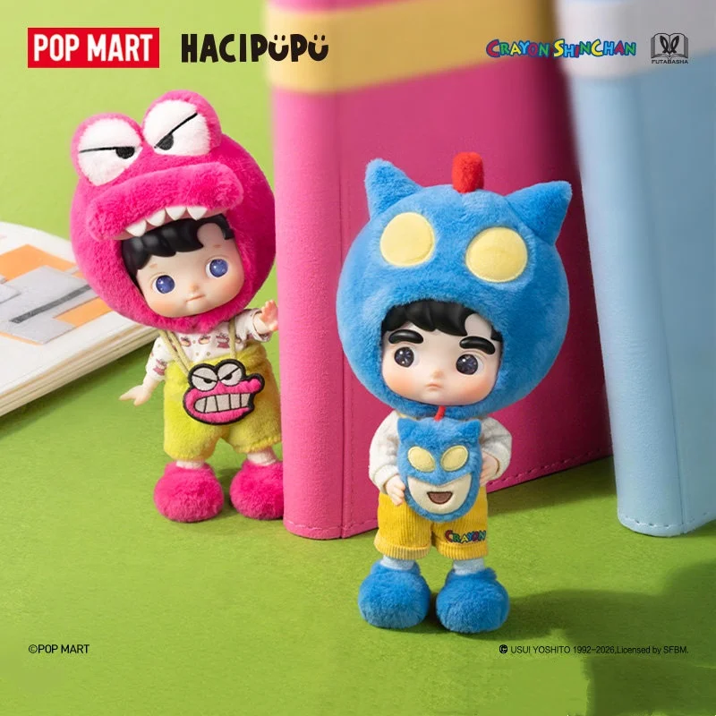 POPMART HACIPUPU CRAYON SHINCHAN Series 1/8 Action Figure Blind Box Toys Mystery Box Mistery Caixa Action Figure Surprise Cute