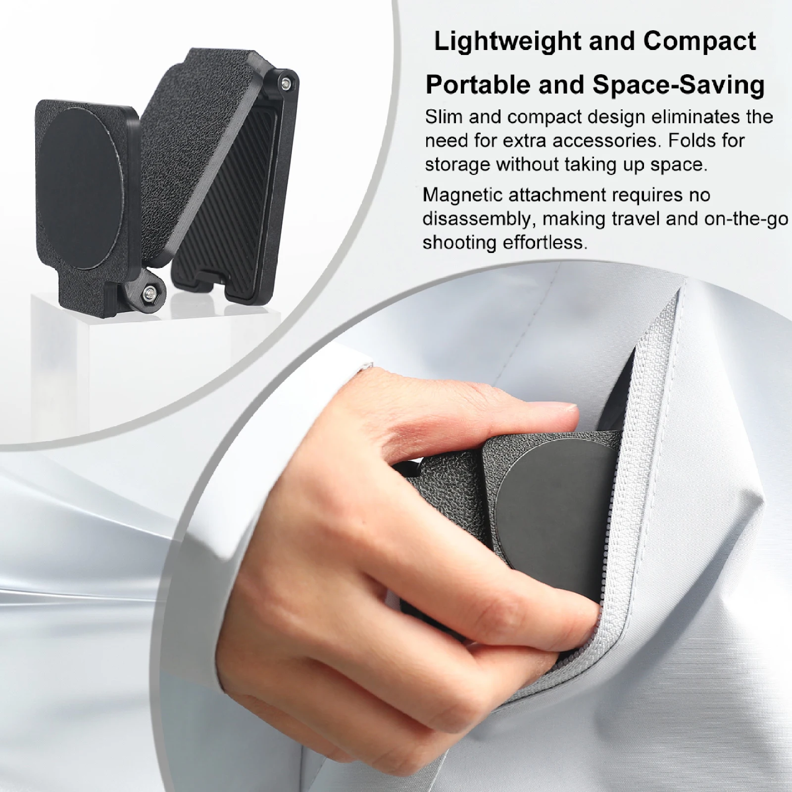 

Magnetic Mount for Insta360 GO Ultra/GO 3S for dji Nano, Strong Magnetic Holder with 360° Rotation & Multi-Angle Adjustment