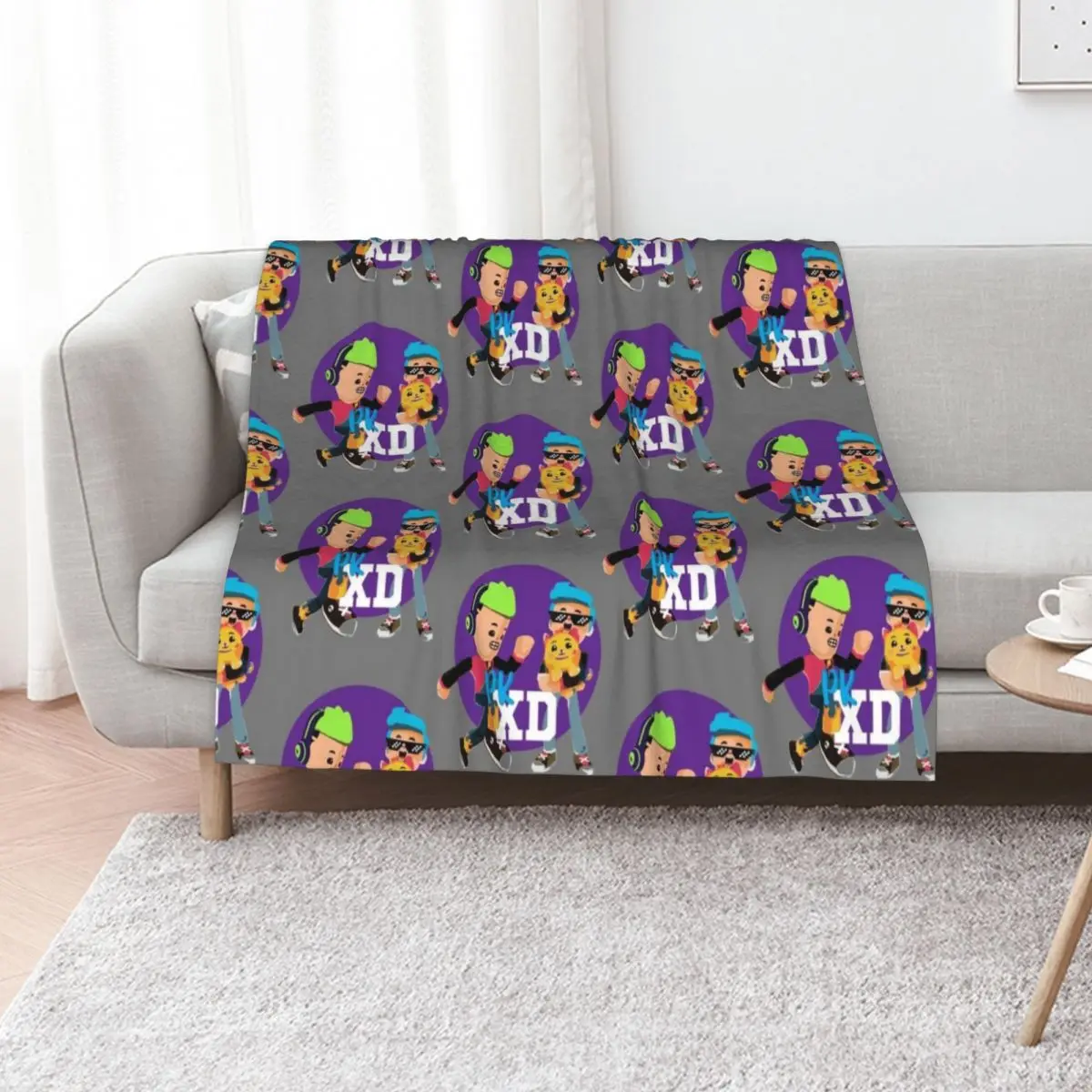 Pk xd game for kids, mobile games Throw Blanket Thermal warm for winter Furrys Single Blankets For Baby Blankets