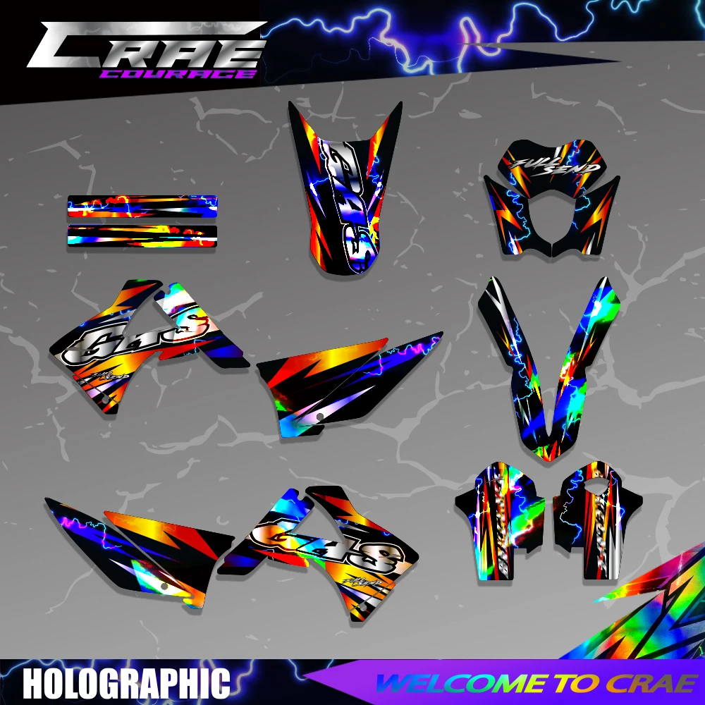 Motorcycle Stickers GRAPHICS & BACKGROUND DECAL Kits For GASGAS 125 200 250 300 450 2010 2011 EC MC Custom