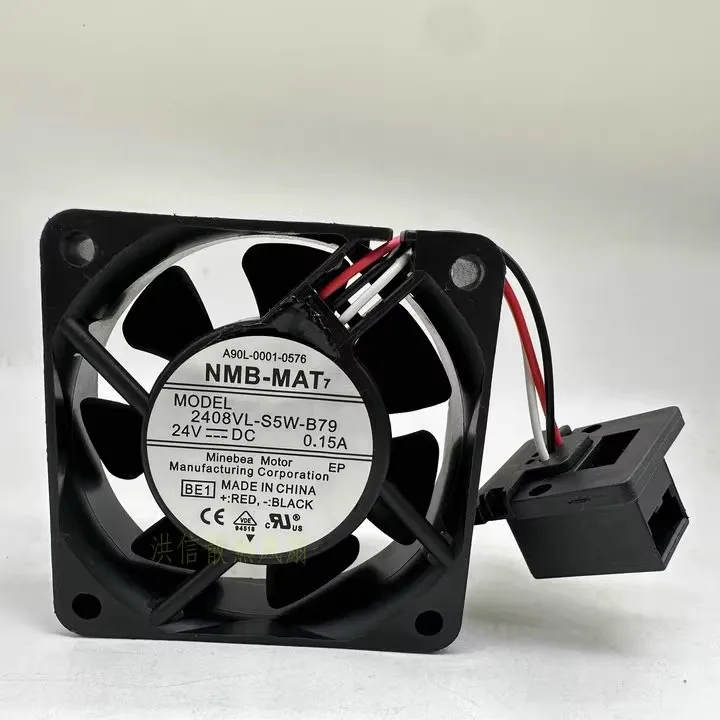 

Бесплатная доставка, оригинальный вентилятор Fanuc A90L-0001-0576 2408VL-S5W-B79 24 В 0,15 А с оригинальной вилкой