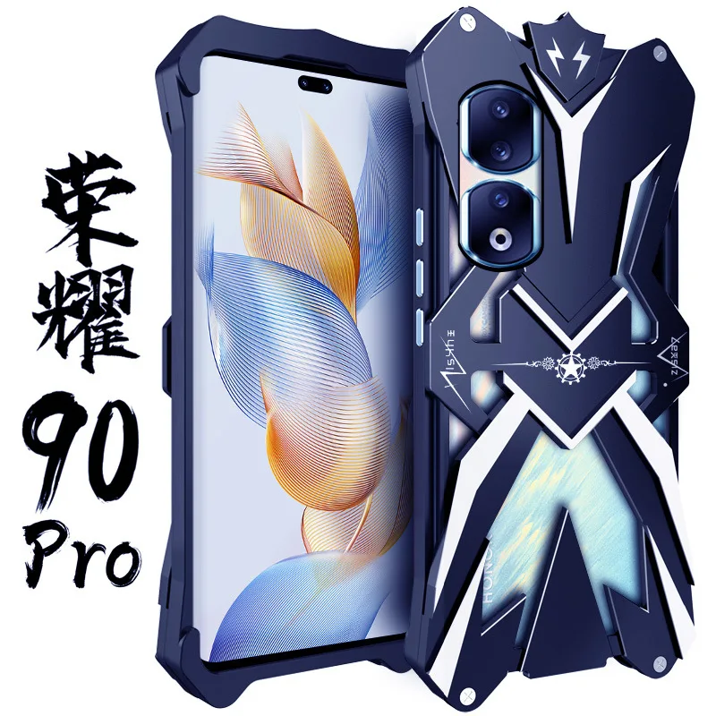Original Zimon Luxury New Thor Heavy Duty Armor Metal Aluminum Phone Cases For Honor 90 80 Honor90 Pro Se Gt Gaming Cover Case