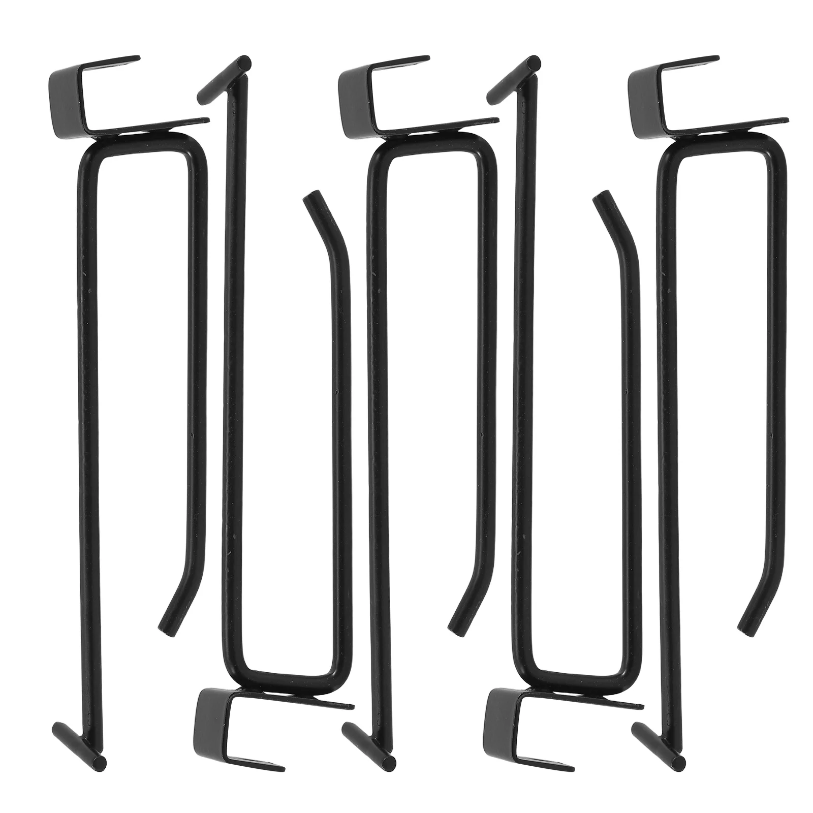 

5pcs Hanging Hooks For Supermarket Shelves Heavy Duty Metal Hooks Easy Installation Utility Hooks For Snacks Jewelry And More