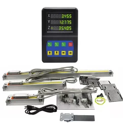 Dro 1 Axis/2 Axis/3 Axis Digital Readout Display with 0.005mm Optical Linear Glass Scale for Lathe Milling Machine