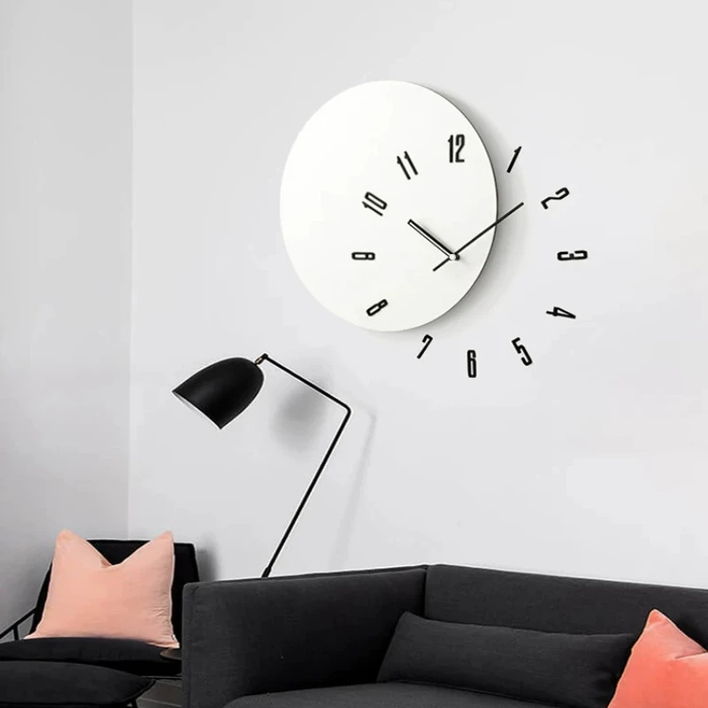 

Minimalist Aesthetic Wall Clocks Chinese Style Design Living Room Wall Clocks Modern Xenomorph Relogio De Parede Home Decor