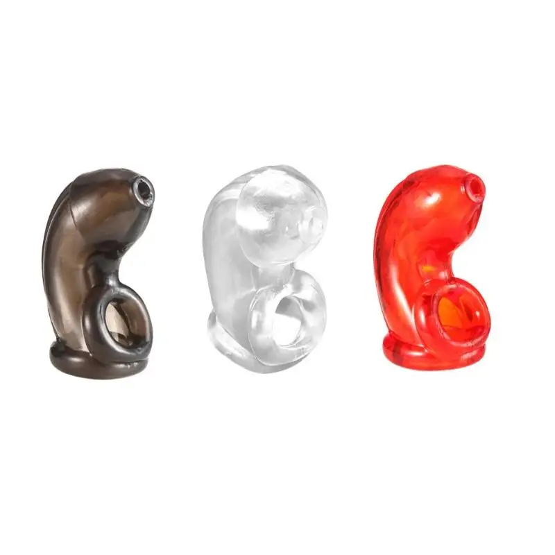 [YA]Cock Cages Penis Sleeve Male Soft Penis Ring Reusable Condoms Penis Extension Sex Toy For 18+ Men