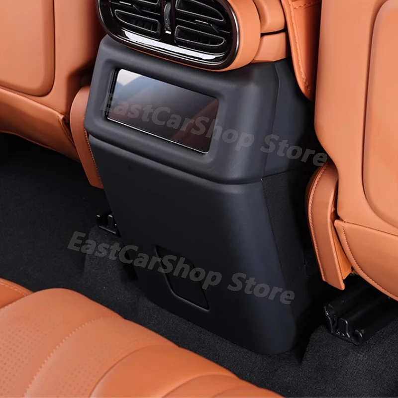 For BYD Yang Wang U8 2023 2024 Car Rear Armrest Box Anti Kick Panel Cover Protector Trim Sticker Air Outlet Frame Accessories