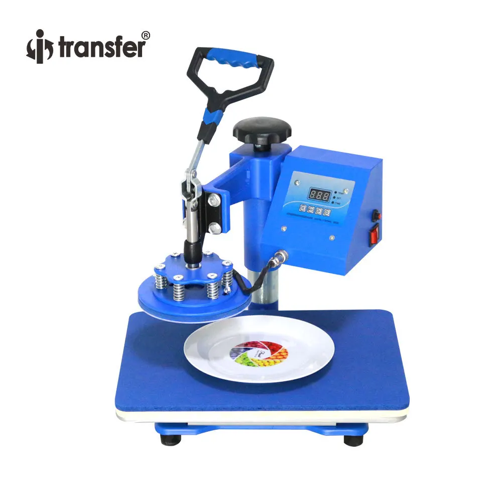 Multifunctional Combination Heat Transfer Machine 4 in 1 Round Edge, Personalized Pattern DIY Clothes Mug Plate Transfer Machine