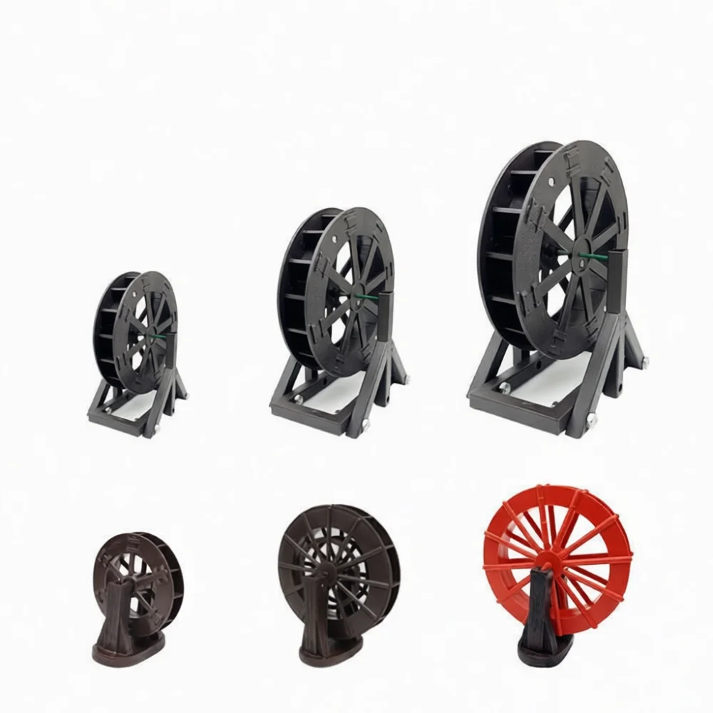 Water Driven Wheel Ornament For Aquarium Decor Rotating Feng Shui Fountain Accessory Fish Tank Miniature Garden Landscape